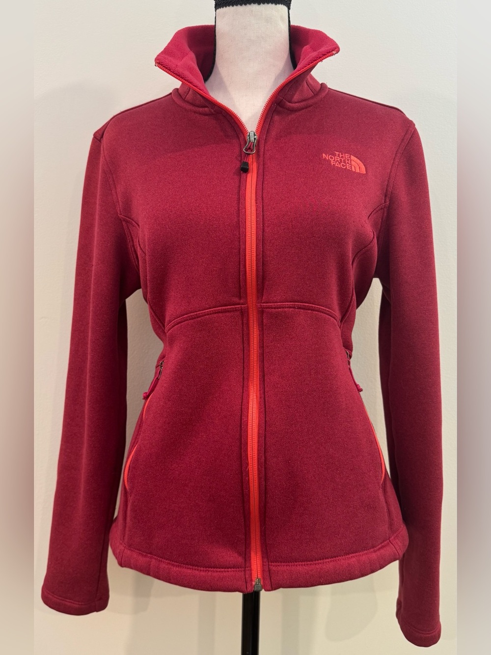 The North Face Full Zip Performance Jacket Fleece Lined BerryPink Women’s Medium
